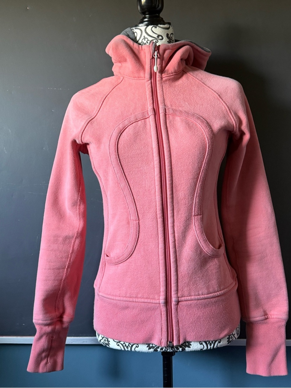 Women's Pink Hooded Zip Jacket